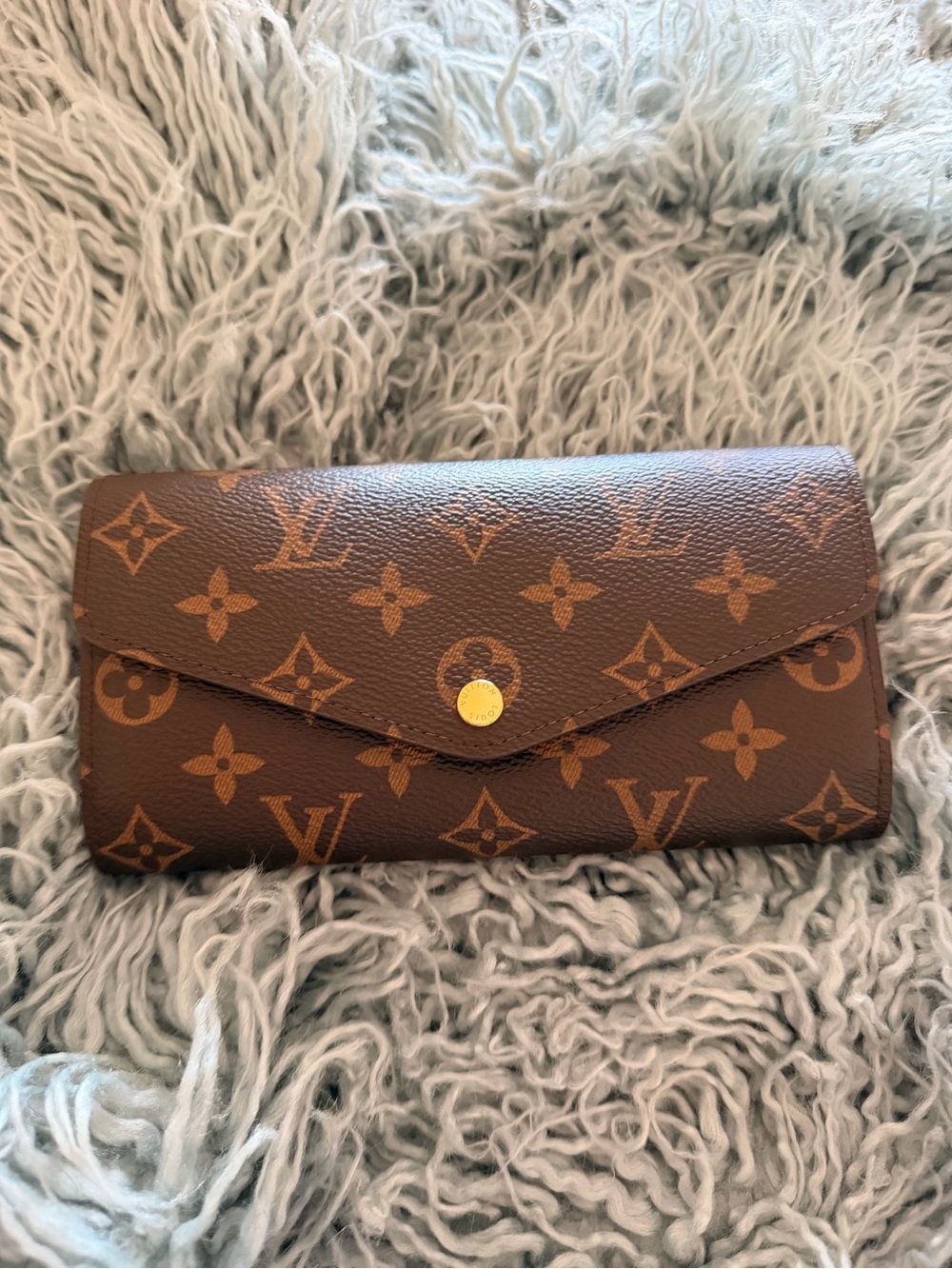 Louis Vuitton Monogram Sarah Wallet with Box & Dust Bag